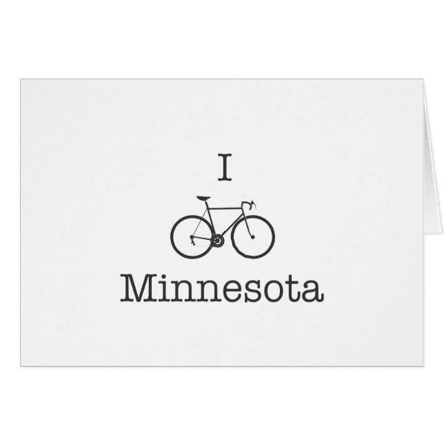 I Bike Minnesota Hälsningskort (Framsidan Horizontal)