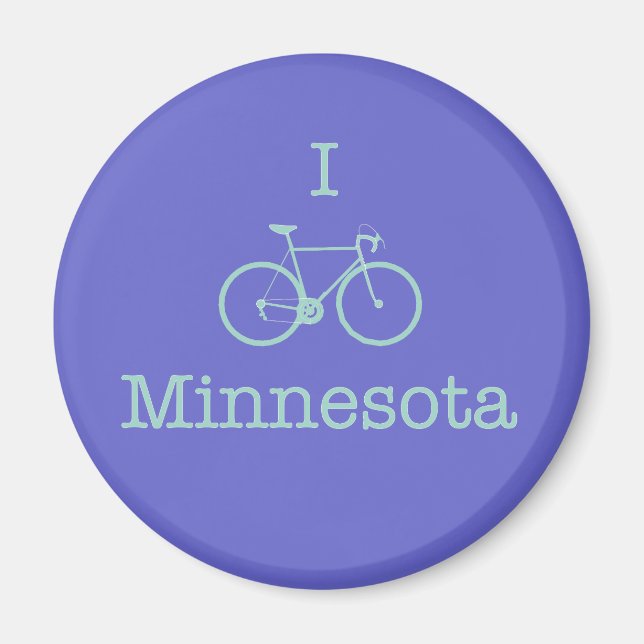 I Bike Minnesota Magnet (Framsidan)