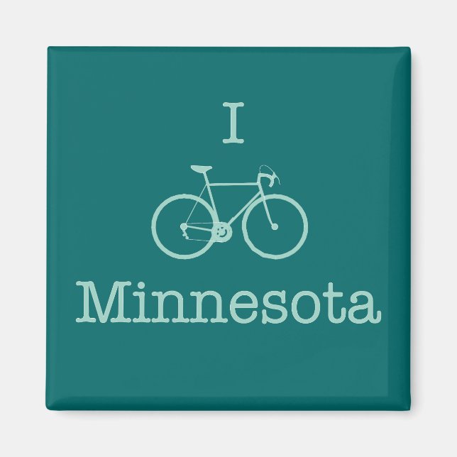 I Bike Minnesota Magnet (Framsidan)