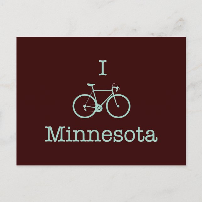 I Bike Minnesota Vykort (Framsida)