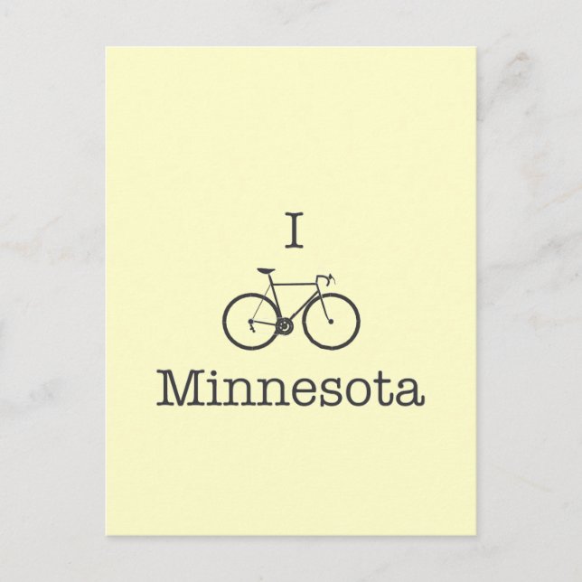 I Bike Minnesota Vykort (Framsida)