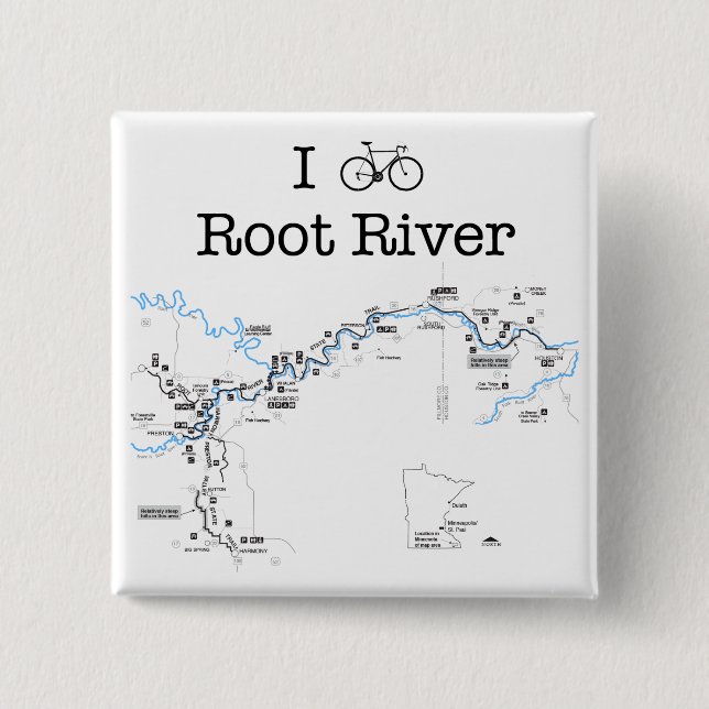 I Bike Root River Knapp (Framsida)