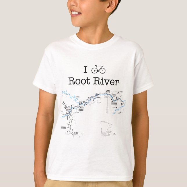 I Bike Root River T-shirt (Framsida)