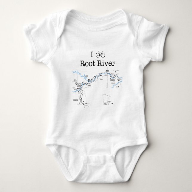 I Bike Root River Tee Shirt (Framsida)