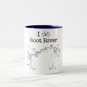 I Bike Root River Två-Tonad Mugg