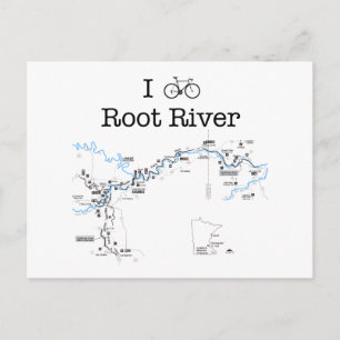 I Bike Root River Vykort