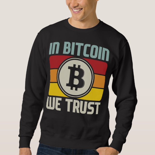 I Bitcoin Trust Lång Ärmad Tröja (Framsida)
