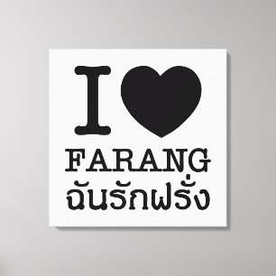 I Black Heart (Kärlek) Farang Canvastryck