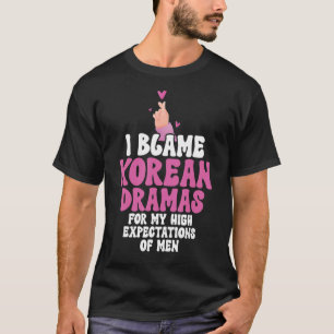 I Blame Koreansk Drama Kärlek K Pop Finger Heart K T Shirt