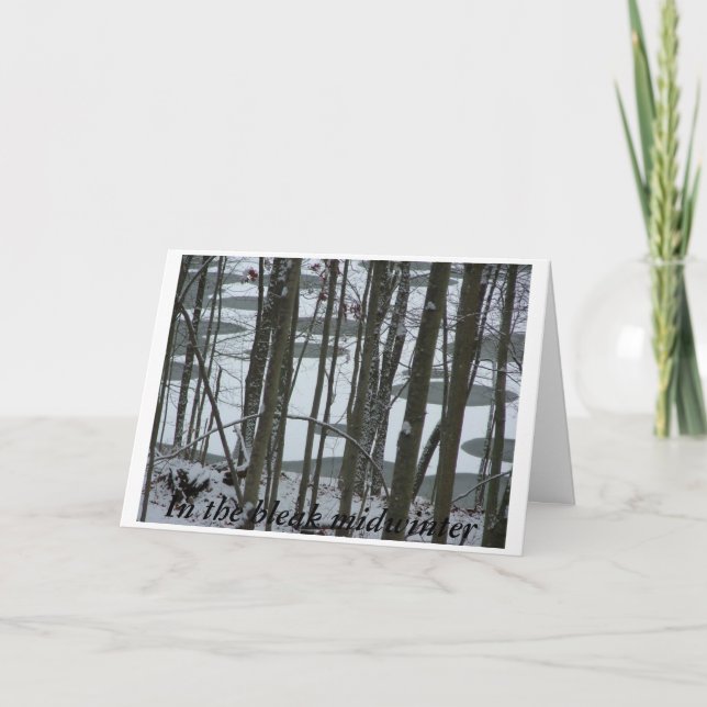 I Bleak Midvintertid Helgkort (Framsida)