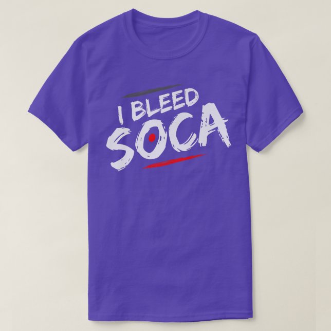 I Bleed Soca - Music Älskare T Shirt (Design framsida)