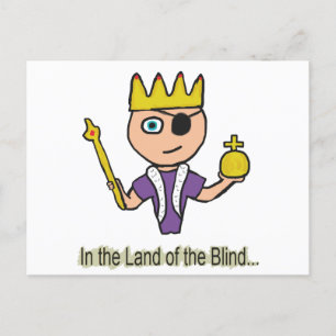 i Blindens land Vykort