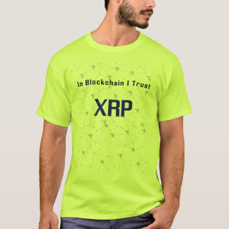 I Blockchain litar på jag XRP skvalpar T Shirt