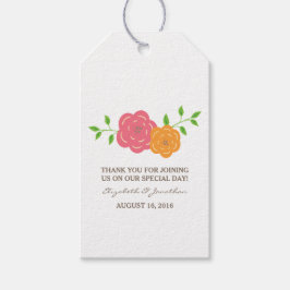 I Blommigten för BLOMMAT-Orange, Märkre Presentetikett