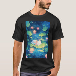 I blomsterdammen Axolotl Söt Escapad T Shirt