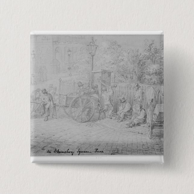 I Bloomsbury kvadrera under värmeböljan, 1828 Knapp (Framsida)