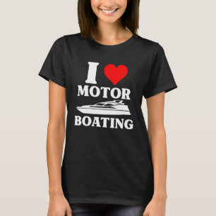 I Boat Boat Älskare Boater Capt.ex. Kärlek T Shirt