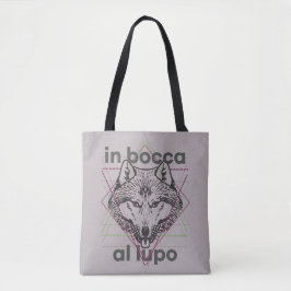 I bocca al lupo bag tygkasse