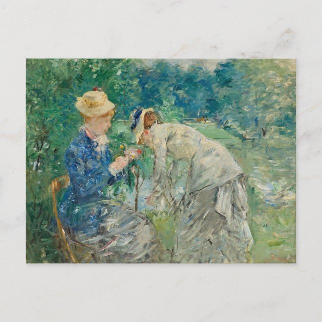 I Bois de Boulogne | Berthe Morisot Vykort (Framsida)
