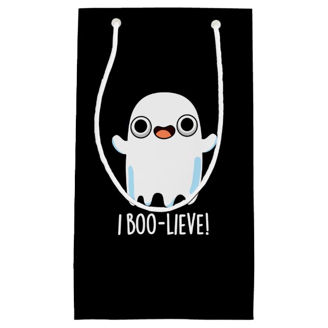 I Boo-lieve Funny Positive Ghost Pun Mörk BG (Framsidan)