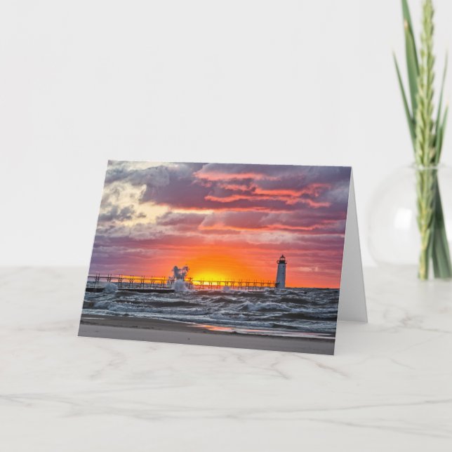 I början av solnedgången kort (Framsida)