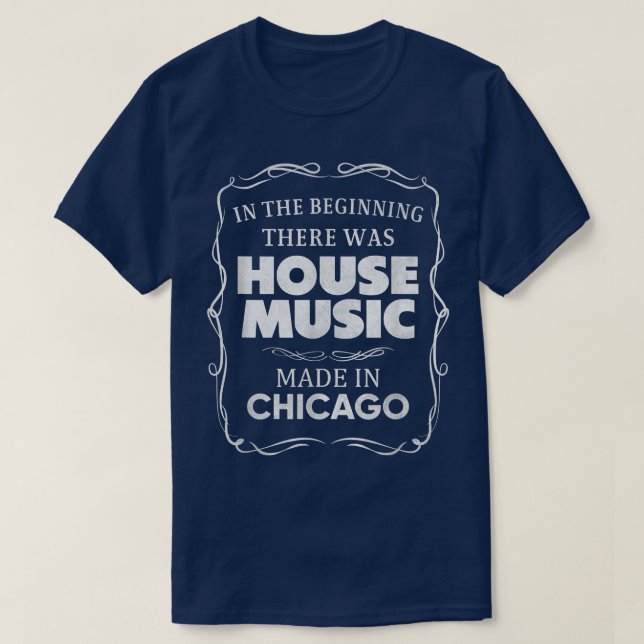 I början fanns House Music - Edm Dj Ra T Shirt (Design framsida)