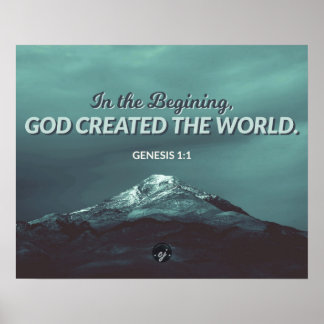 I början - Genesis 1:1 Poster