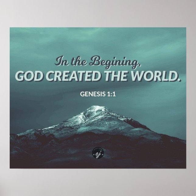 I början - Genesis 1:1 Poster (Framsidan)