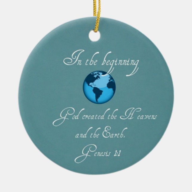 I början.. julgransprydnad keramik (Framsidan)