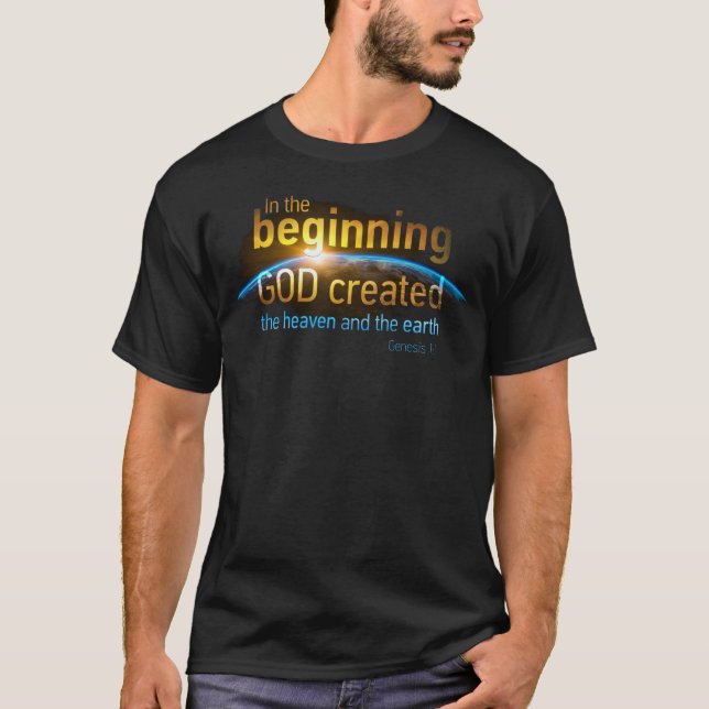 I början Skapat den styrande regeringen den kristn T Shirt (Framsida)