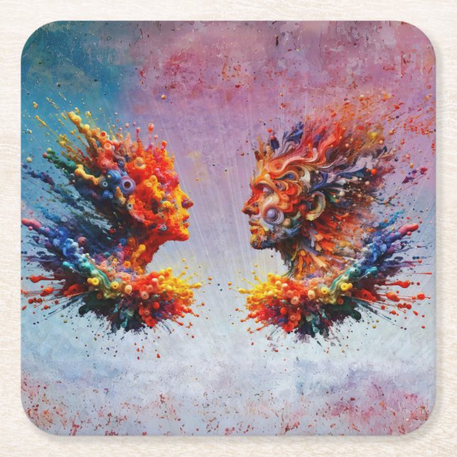 I början.. underlägg papper kvadrat (Framsidan)