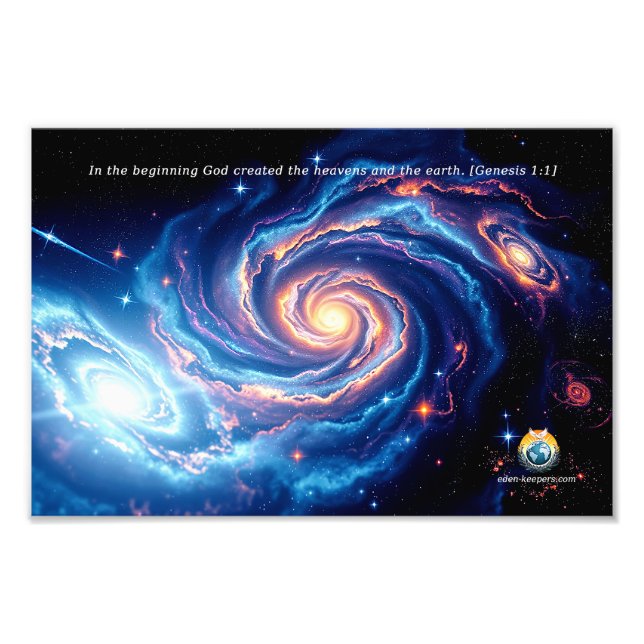 I början var det Gud och skapelsen som var en före Fototryck (Framsidan)