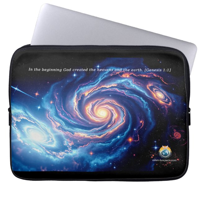 I början var Gud och skapelsen stor. Laptop Fodral (Framsidan)