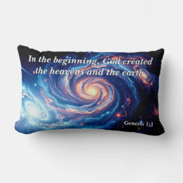 I början var Gud och skapelsen stor. Lumbarkudde