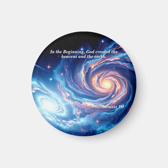 I början var Gud och skapelsen stor. Magnet (Framsidan)