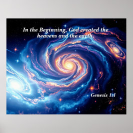 I början var Gud och skapelsen stor. Poster