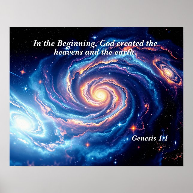 I början var Gud och skapelsen stor. Poster (Framsidan)