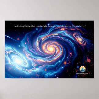 I början var Gud och skapelsen stor. Poster