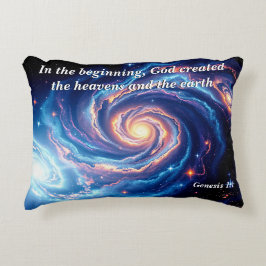 I början var Gud och skapelsen stor. Prydnadskudde