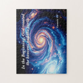 I början var Gud och skapelsen stor. Pussel