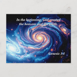 I början var Gud och skapelsen stor. Vykort