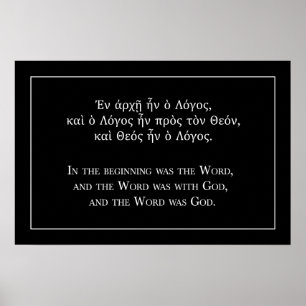 I början var ord (greken och engelska) poster