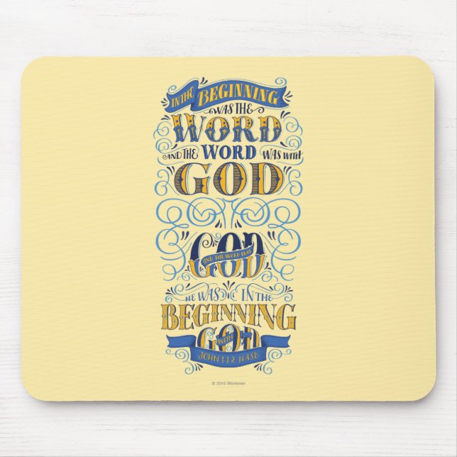 I början var ord musmatta (Framsidan)