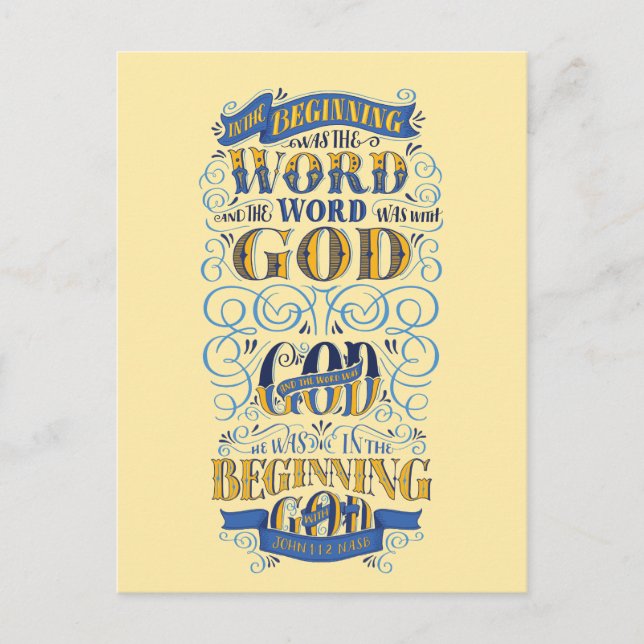 I början var Ord Vykort (Framsida)