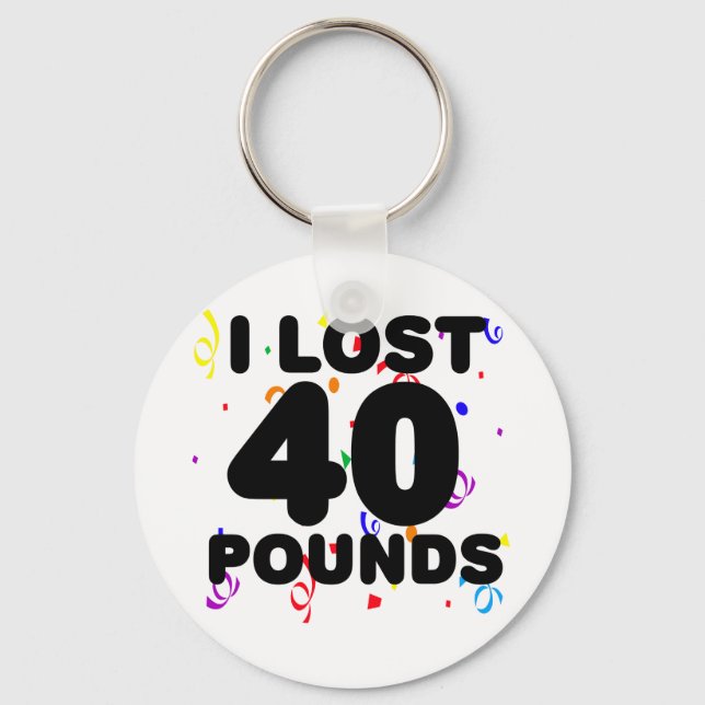 I Borttappad 40 Pounds Party Nyckelring (Framsida)