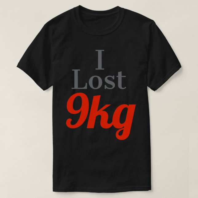 I borttappad I borttappad 9 kg T Shirt (Design framsida)