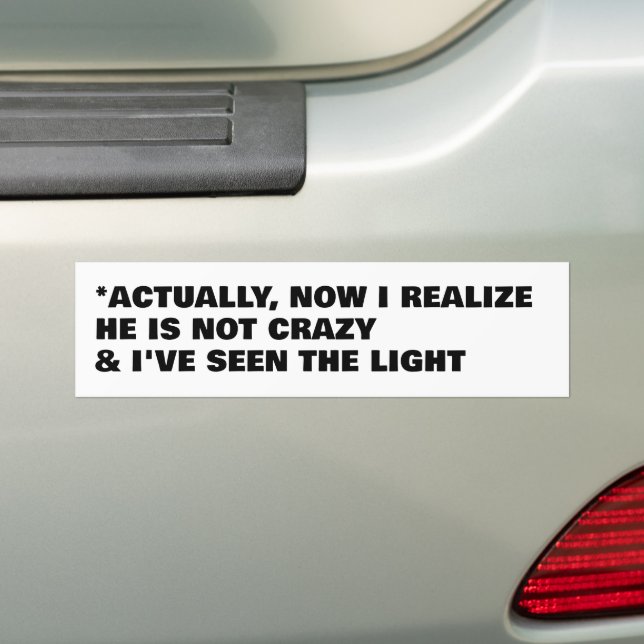 I Bought This Car Before He Went Crazy Updated Bildekal (På Bil)
