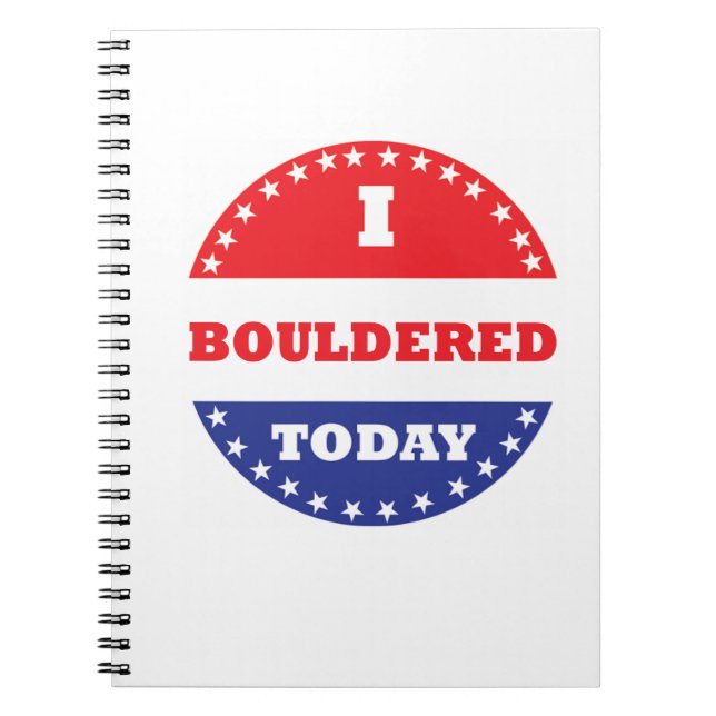 I Bouled i dag Anteckningsbok (Framsidan)