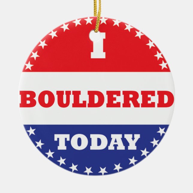 I Bouled i dag Julgransprydnad Keramik (Framsidan)