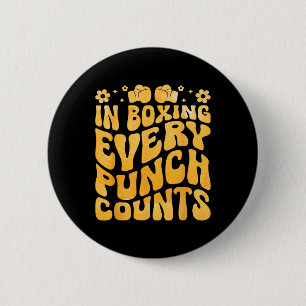 I Boxing each Slå Counts Boxer Sports-Idrottsman Knapp